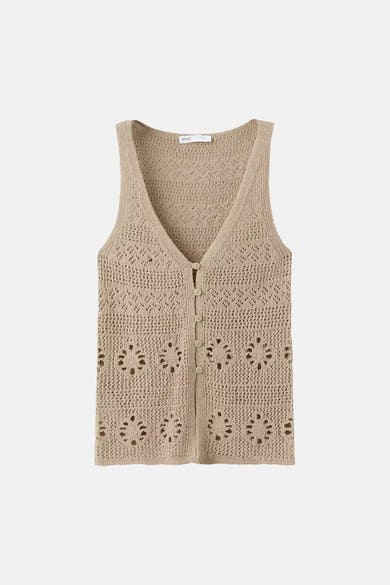 Gilet sans manches - beige