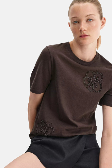 T-shirt met korte mouwen - bruin