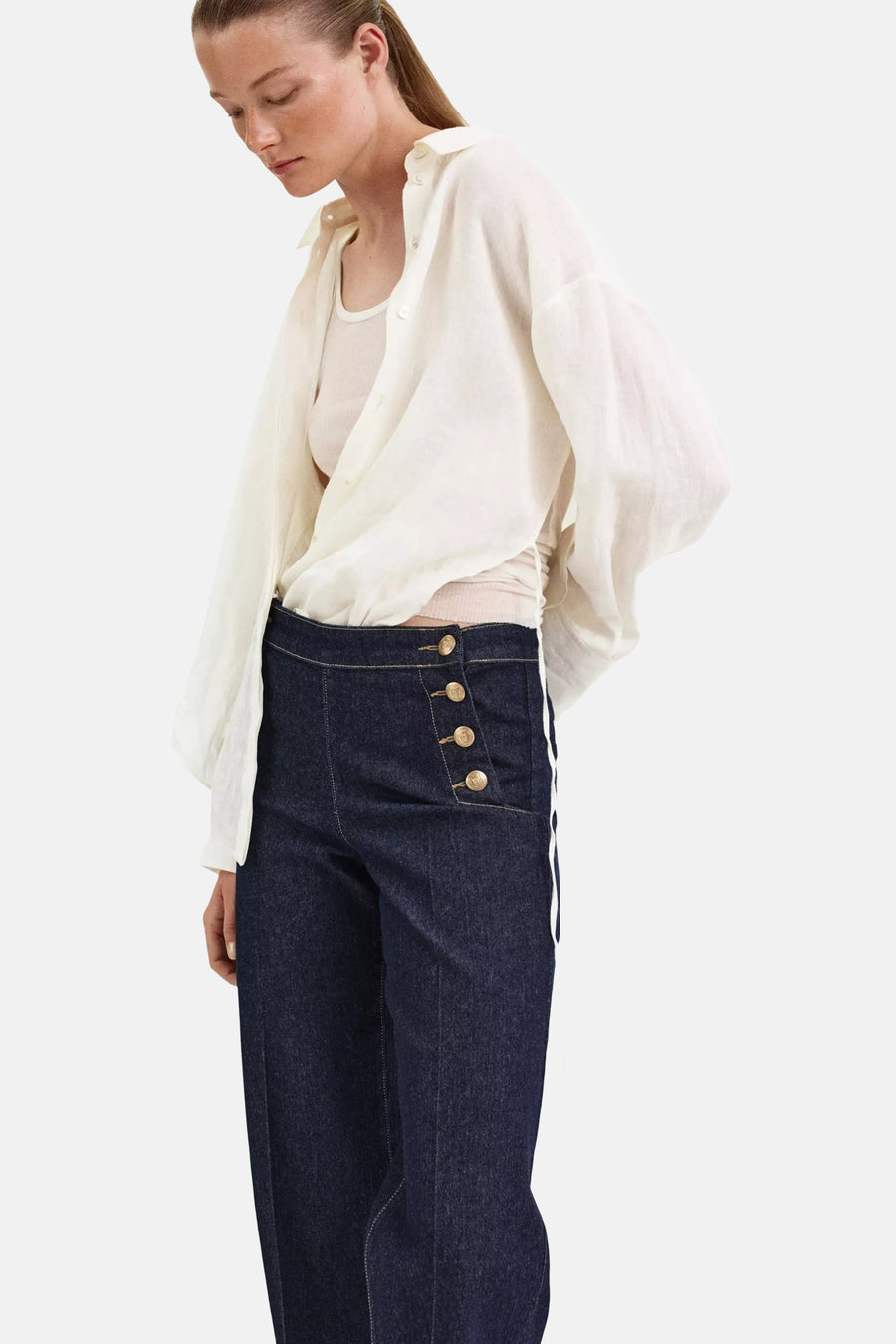 EMILY MANGO - dark blue denim