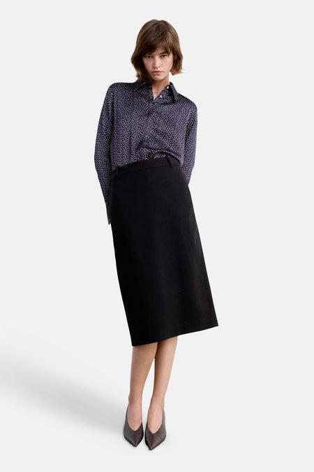 Blouse met lange mouwen - Blauw