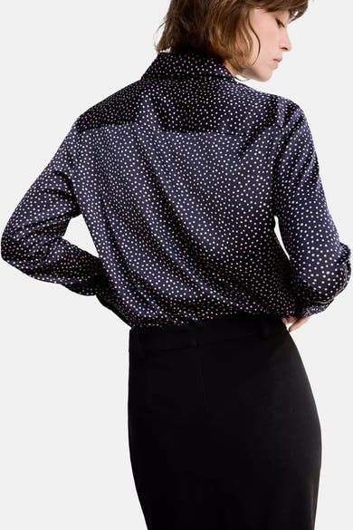 Blouse à manches longues - Bleu