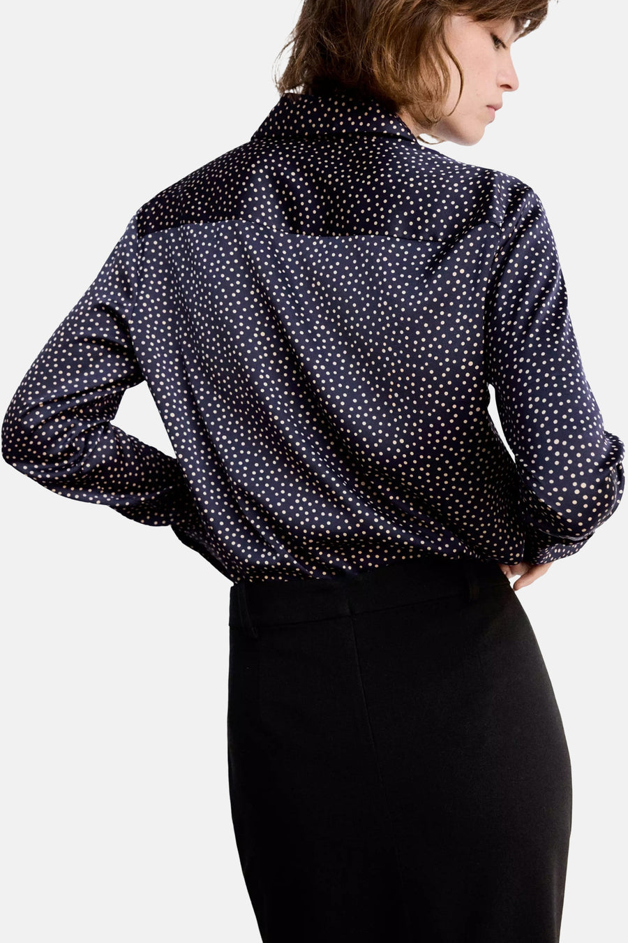 Blouse à manches longues - Bleu