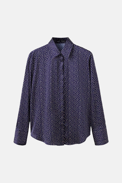 Blouse à manches longues - Bleu