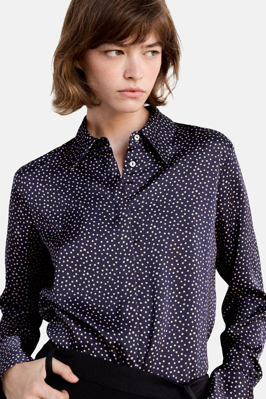 Blouse à manches longues - Bleu