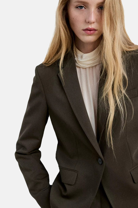 Blazer kahki - MANGO