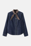 Blouse met lange mouwen - denim