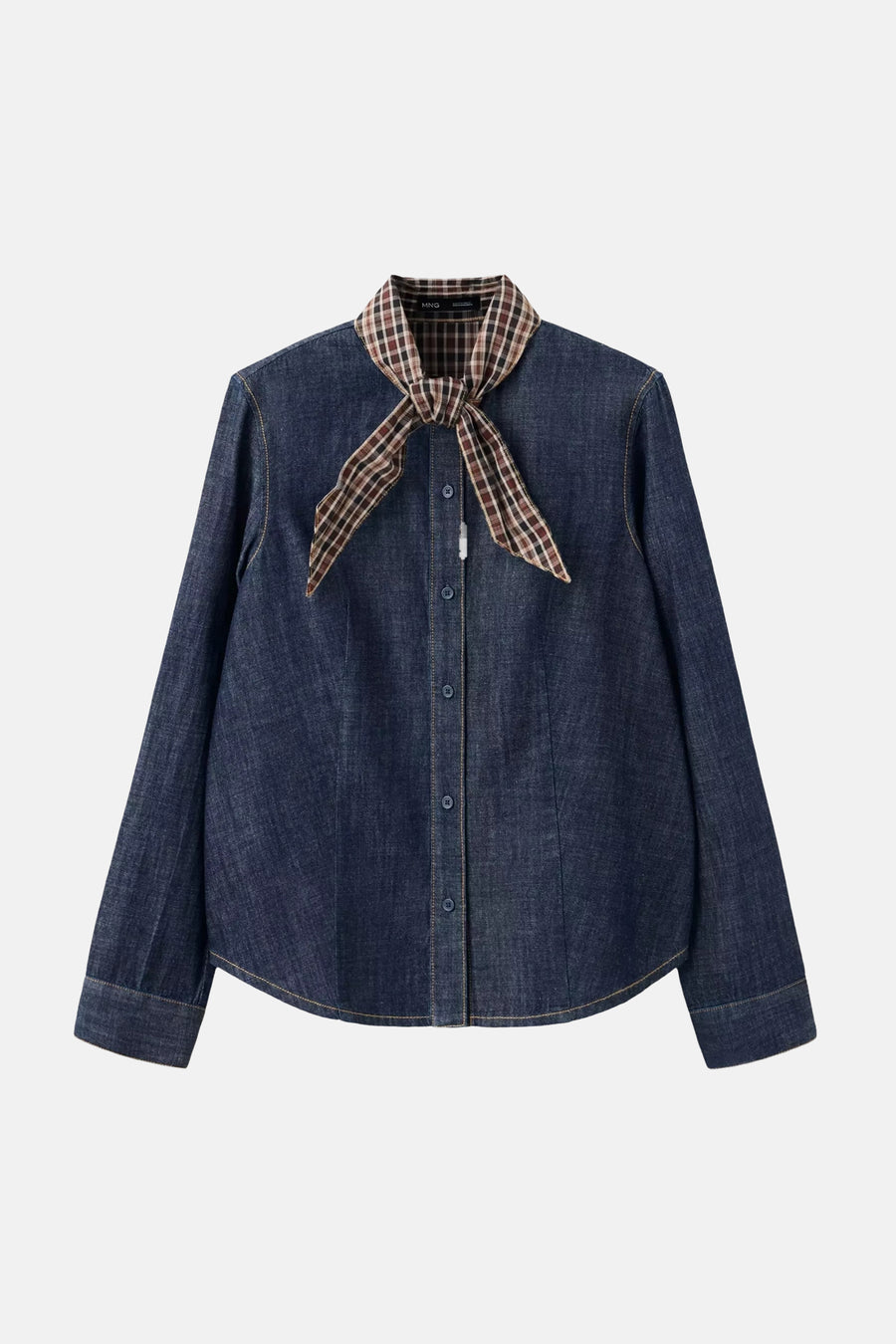 Blouse met lange mouwen - denim