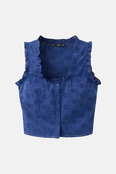 Blouse - bleu