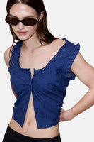 Blouse - bleu