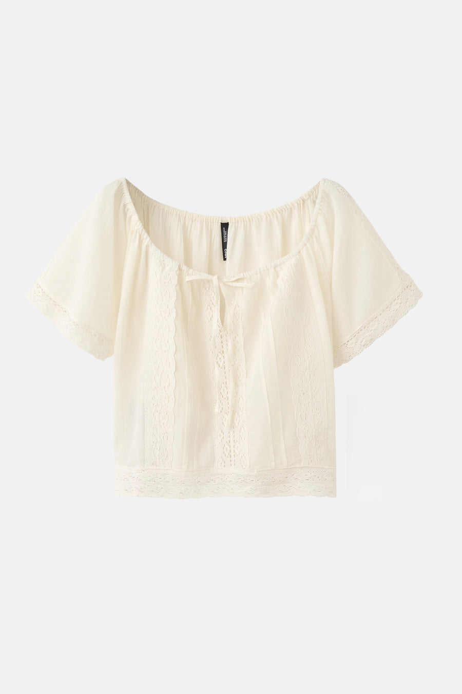 Blouse à manches courtes - écru