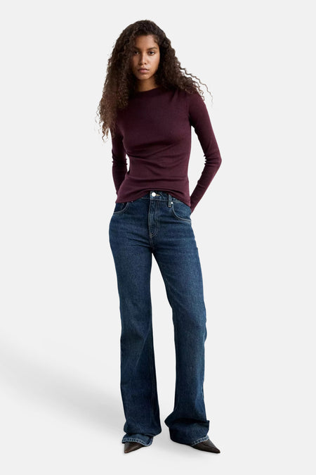 T-shirt met lange mouwen - bordeaux