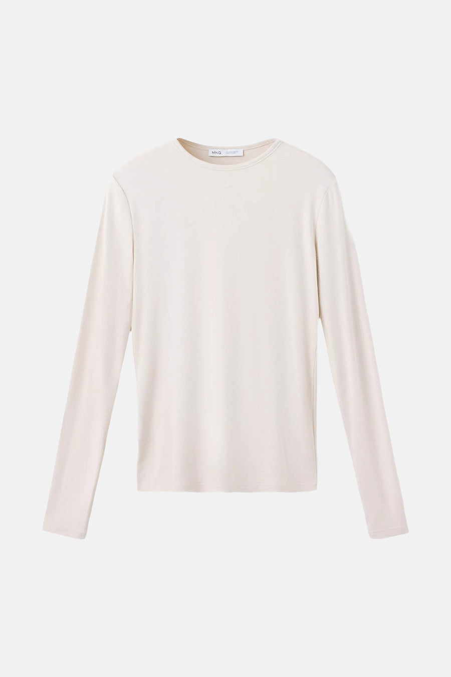 T-shirt met lange mouwen - beige