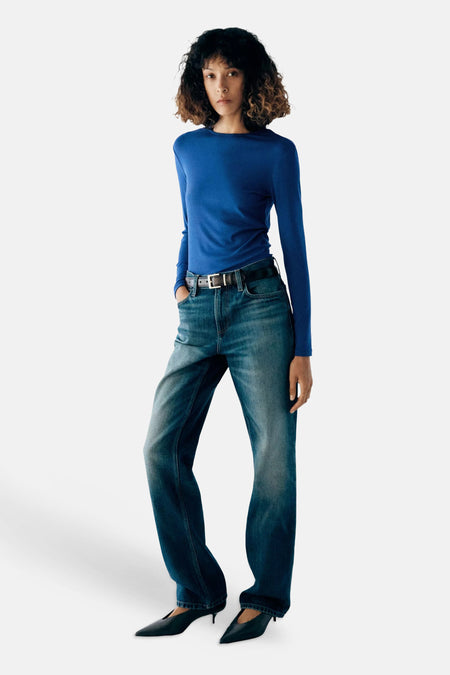 T-shirt met lange mouwen - blauw