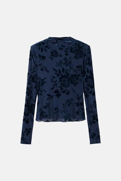 Chemisier (manches longues) bleu - MANGO