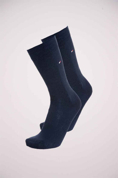 Chaussettes bleu marine de Tommy Jeans, avec le logo discret et une texture lisse.
