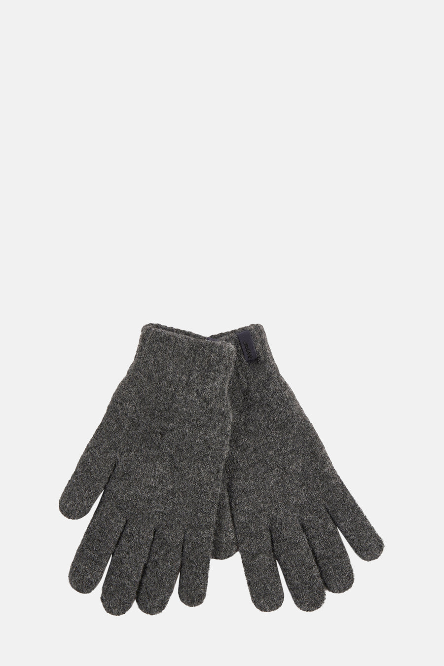 Gants gris en laine par BARTS, présentant une texture douce et un design classique.