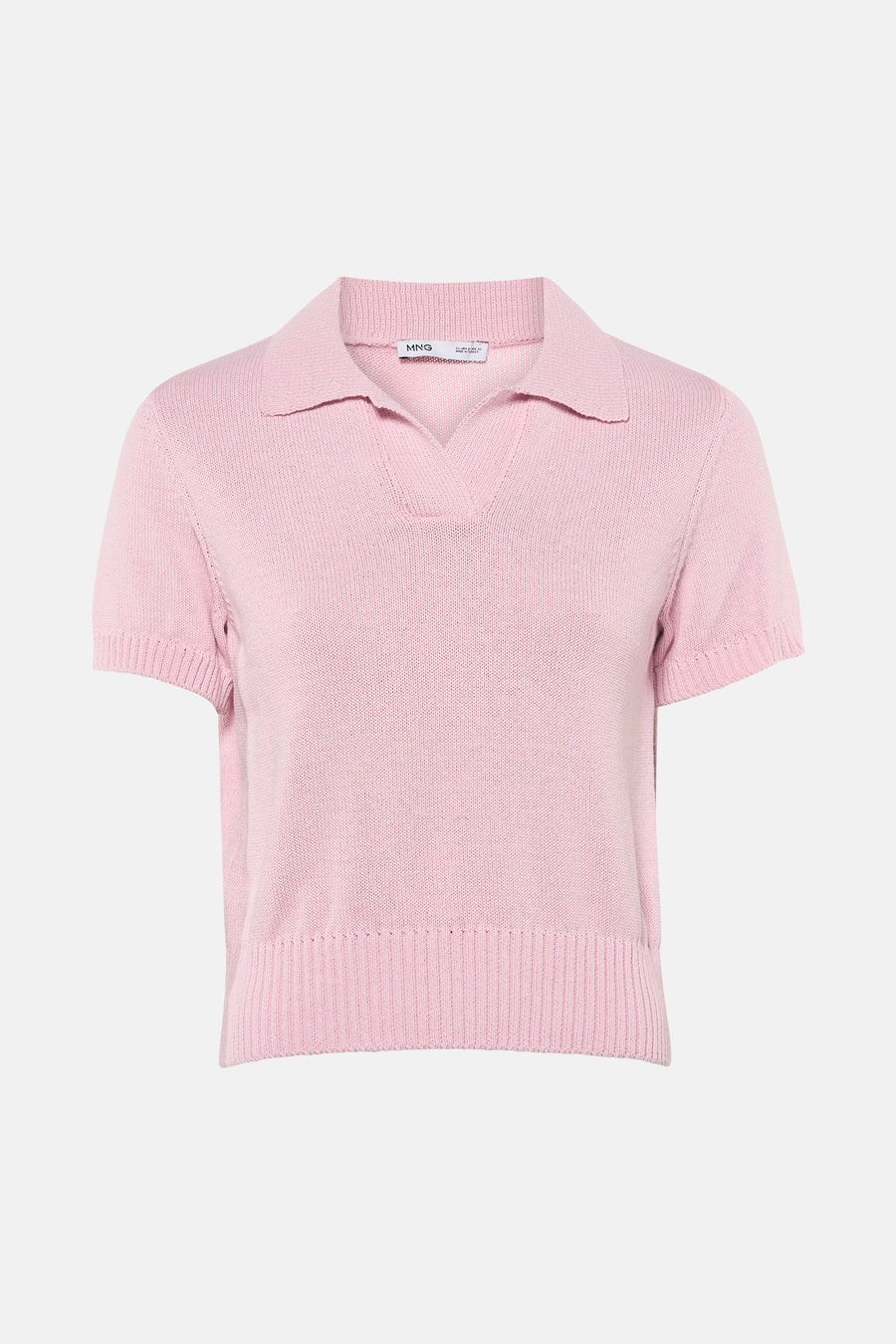 Pull met korte mouwen - roze
