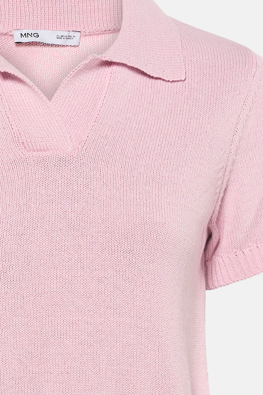Pull met korte mouwen - roze