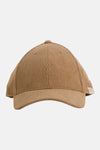 Casquette beige côtelée BARTS avec visière courbe et étiquette latérale