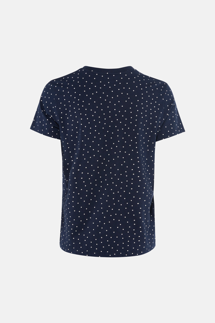 T-shirt bleu à pois blancs de Levi's® vu de dos, coupe classique, manches courtes