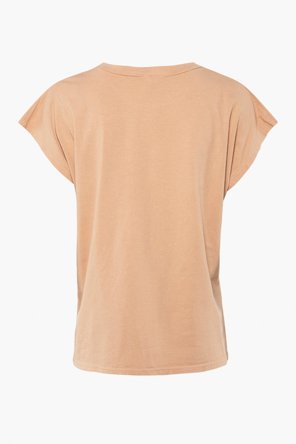 Top (korte mouwen) Beige - Terra di Siena