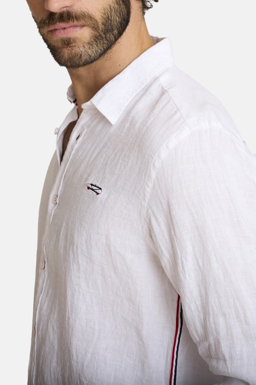 Chemise à manches longues - blanc