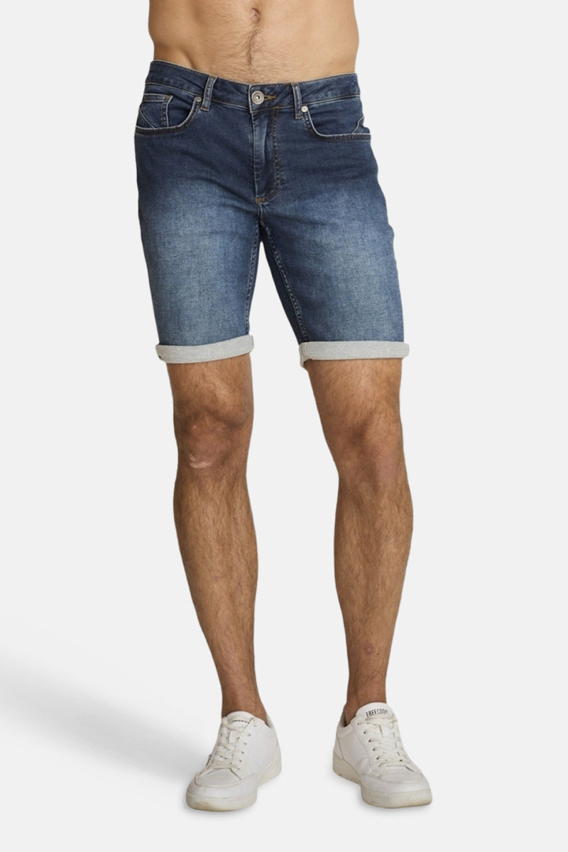 Bermuda - Mid blue denim