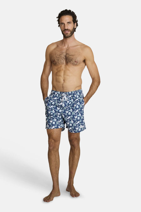 Zwenshort blauw - DELAHAYE