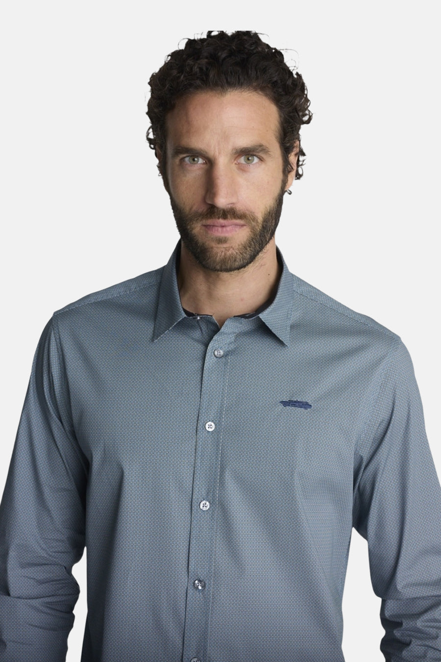 Chemise (manches longues) gris - DELAHAYE
