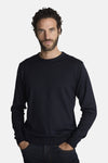Pull col rond bleu - DELAHAYE