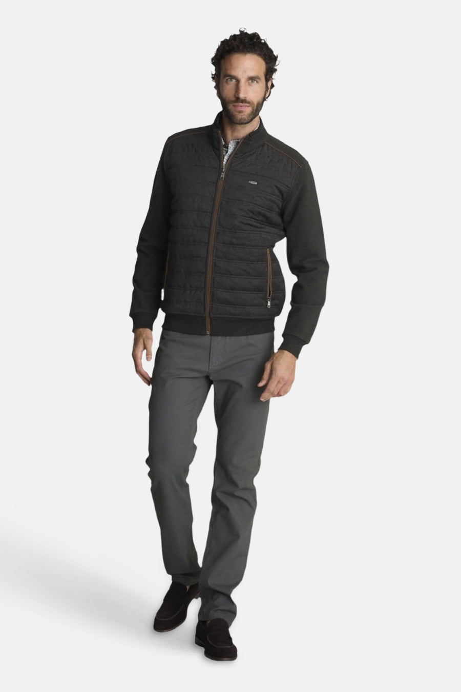 Heren tops jas casual green - DELAHAYE
