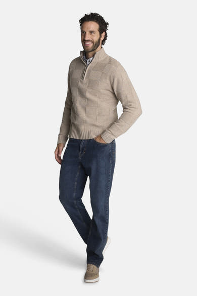 Polo à manches longues - beige