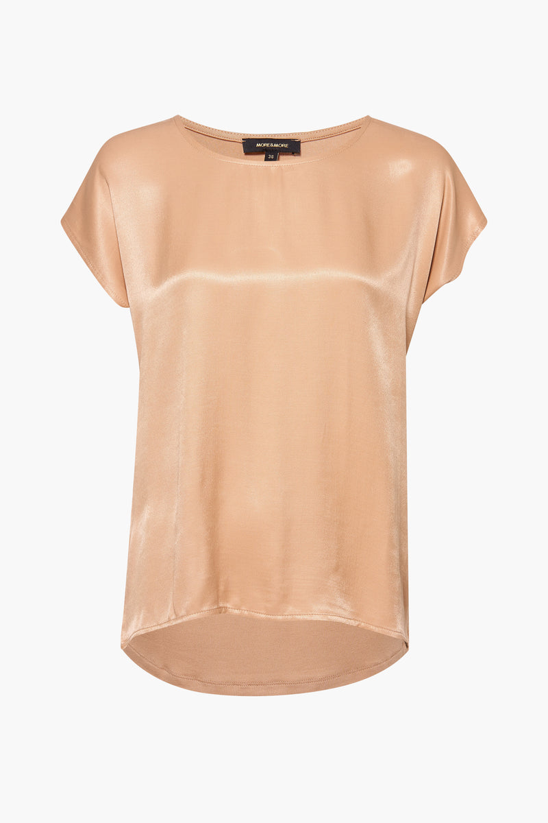 Top uni manches courtes Beige - More & More