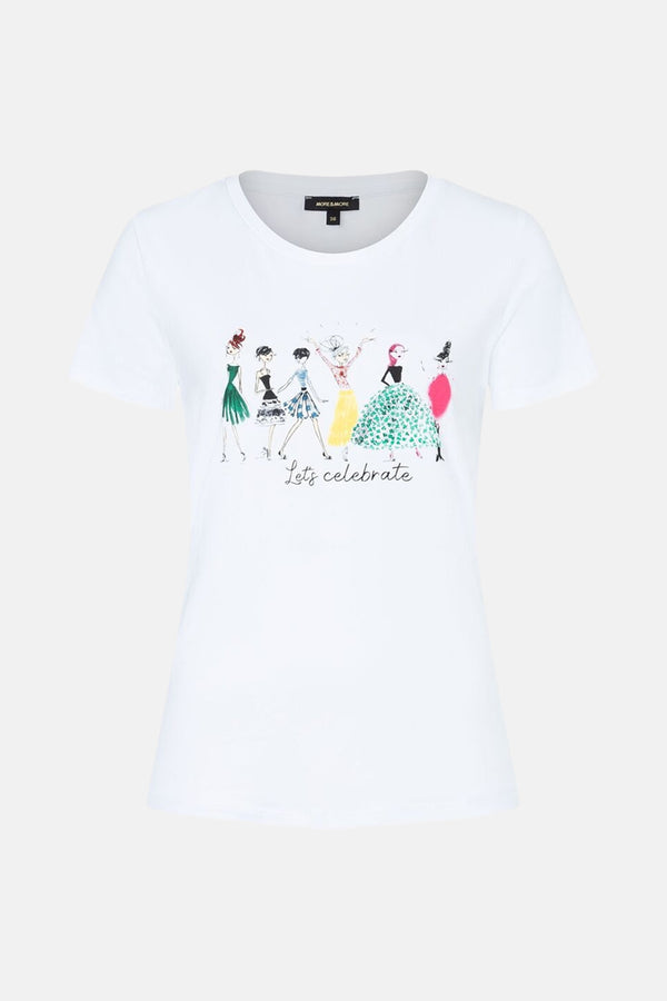 T-shirt (korte mouwen) Wit - More & More