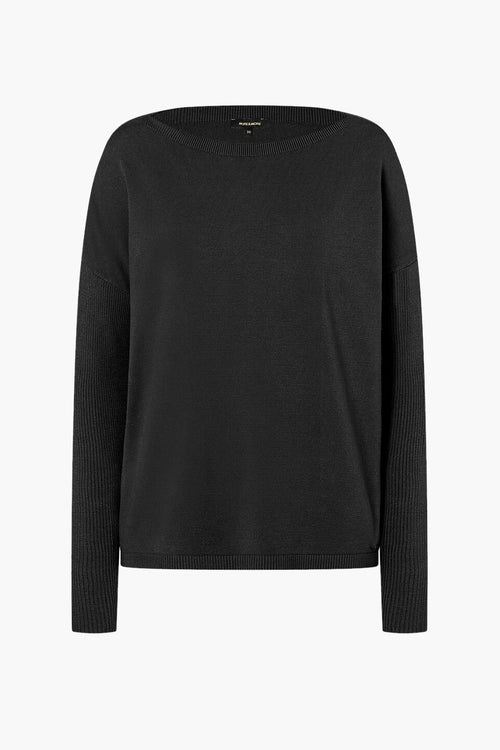 Trui met ronde hals Zwart - More & More