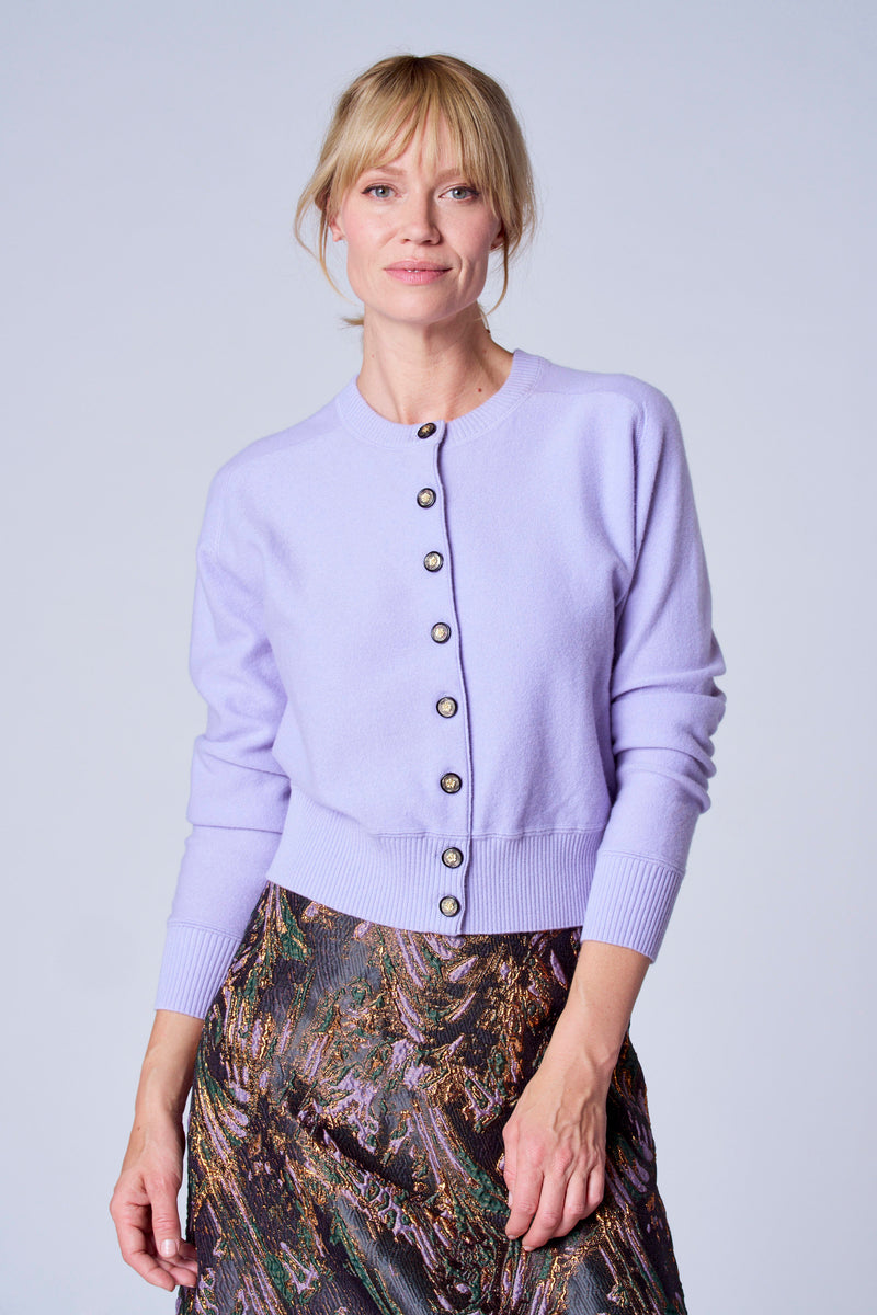 Gilet mauve - TERRE BLEUE