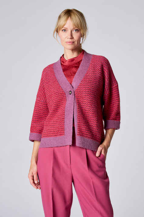 Gilet mauve - TERRE BLEUE