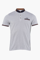 Heren tops polo korte mouw Blanc - DELAHAYE