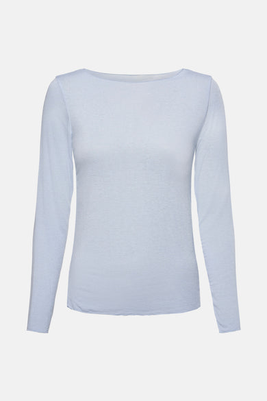 T-shirt met lange mouwen - Lichtblauw