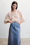 Blouse met lange mouwen - roze