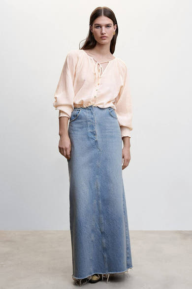 Blouse met lange mouwen - roze