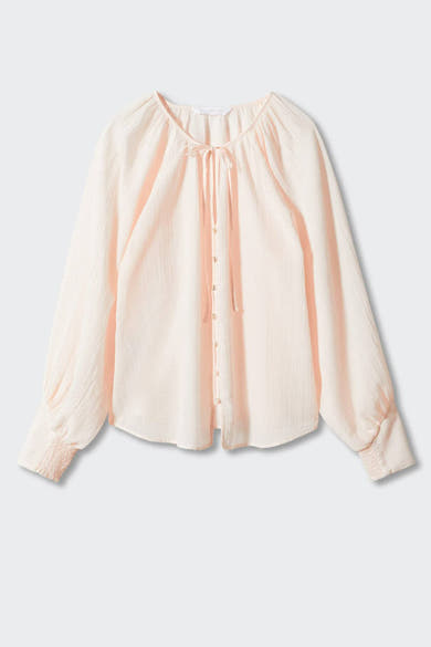 Blouse met lange mouwen - roze