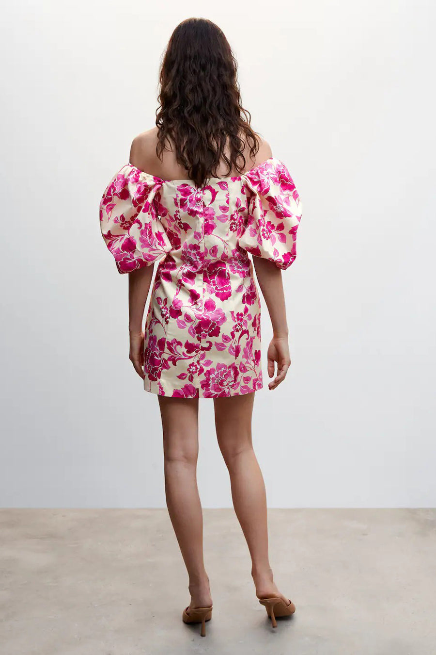 Robe midi - rose