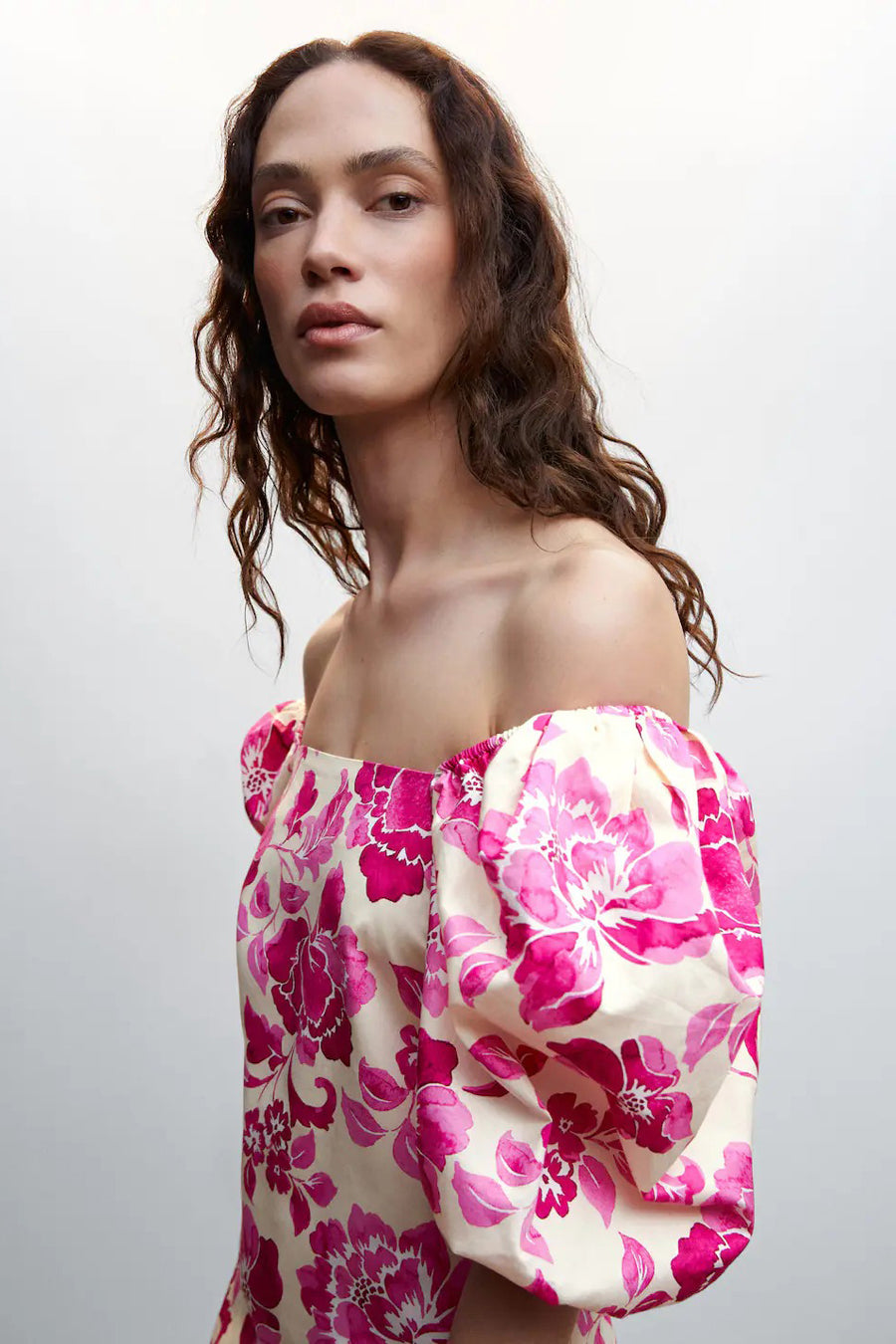 Robe midi - rose