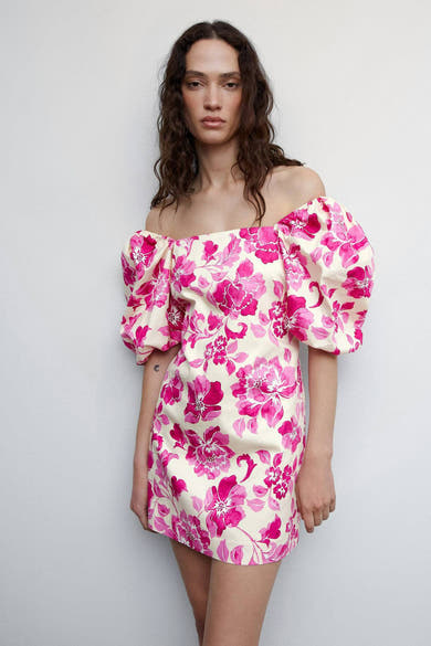 Robe midi - rose