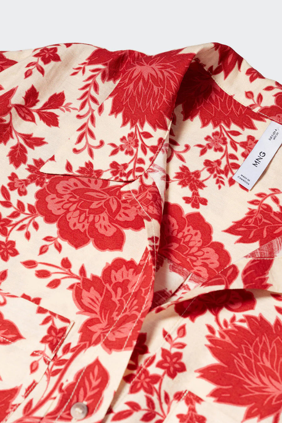 Chemise &agrave; manches courtes - beige
