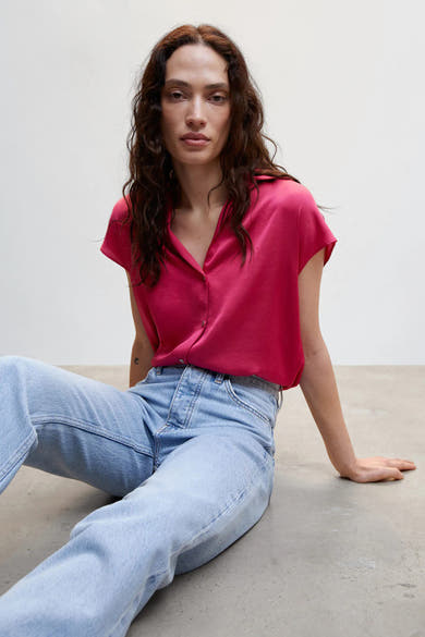 Hemd met lange mouwen - rood