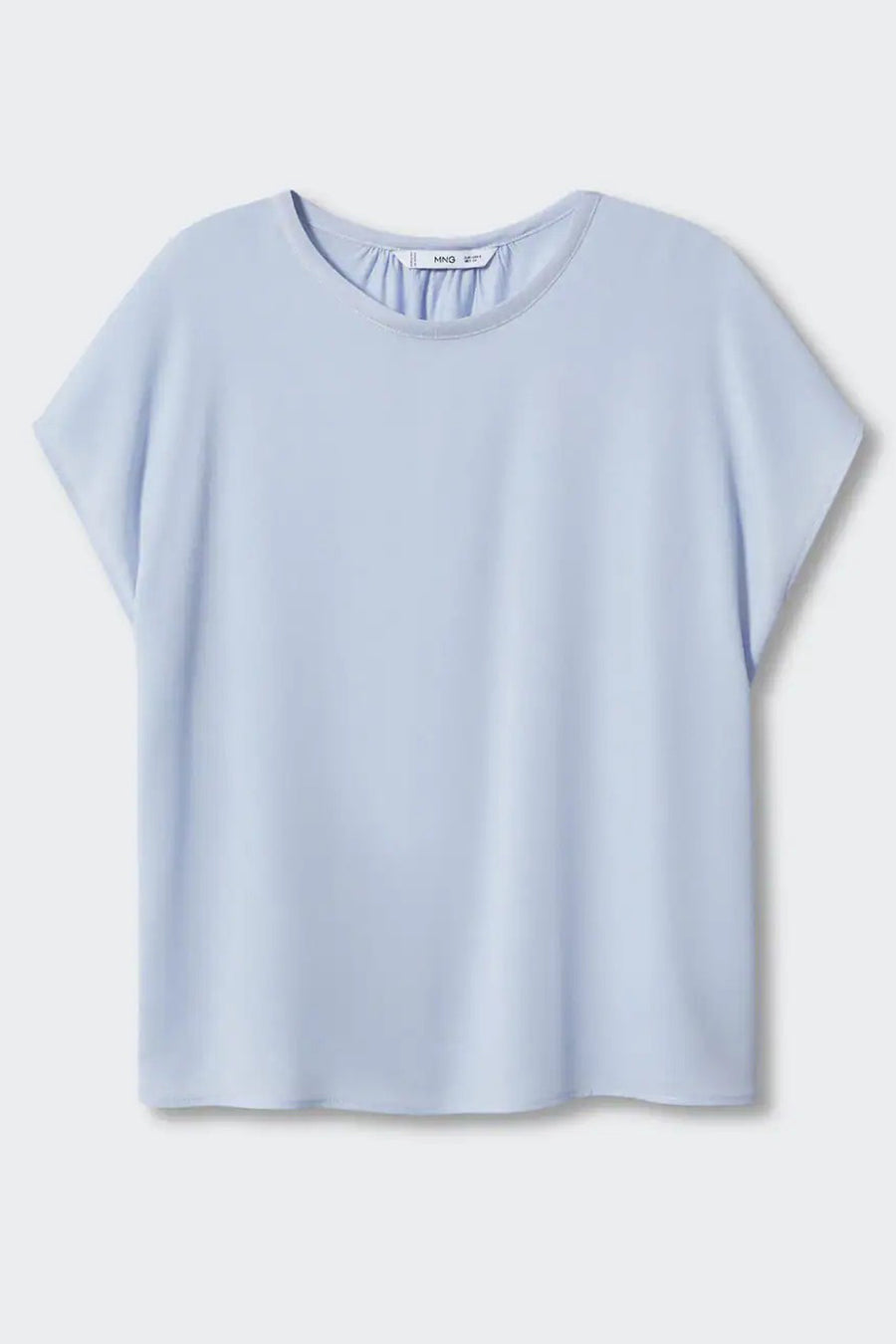 Blouse &agrave; manches courtes - bleu