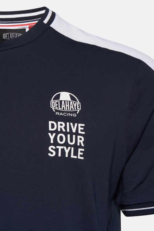 Heren tops T-shirt divers Bleu - DELAHAYE