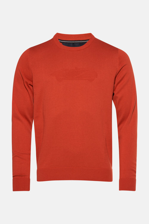Pull col rond Jaune - DELAHAYE